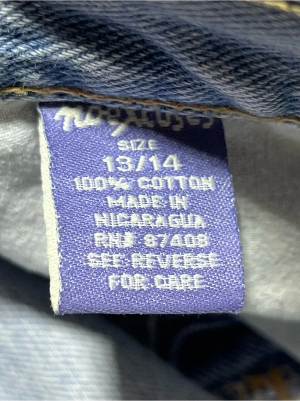 Vintage NO EXCUSES High Rise Denim Jean Mom Shorts Womens Size 13/14 Blue